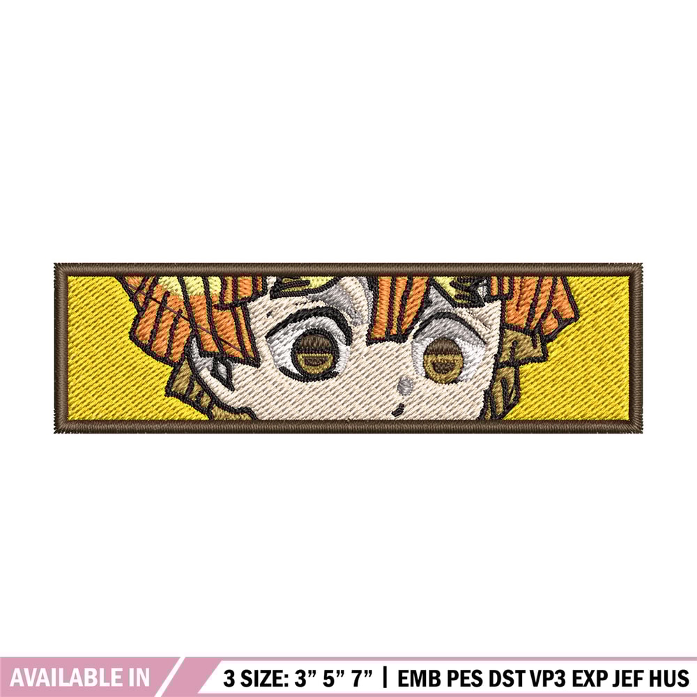 Zenitsu yellow embroidery design, Zenitsu embroidery, Anime design, Embroidery shirt, Embroidery file, Digital download.jpg