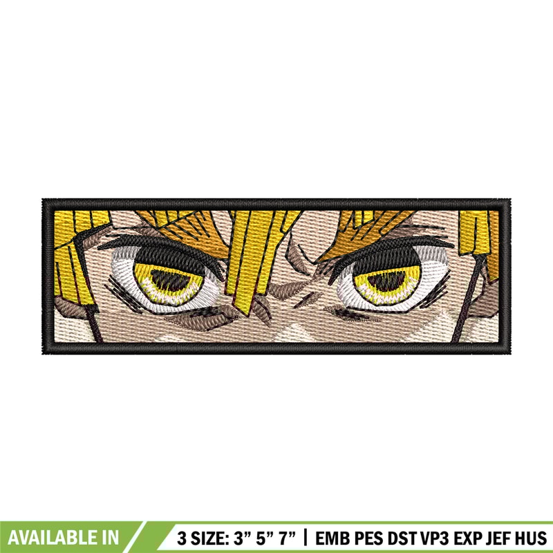 Zenitsu eyes embroidery design, Zenitsu embroidery, Anime design, Embroidery shirt, Embroidery file, Digital download.jpg