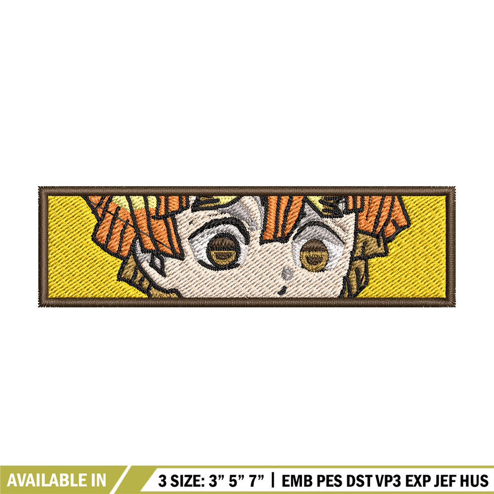 Zenitsu yellow embroidery design, Zenitsu embroidery, Anime design, Embroidery shirt, Embroidery file, Digital download.jpg