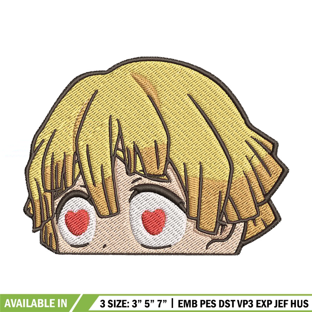 Zenitsu love embroidery design, Zenitsu embroidery, Anime design, Embroidery shirt, Embroidery file, Digital download.jpg