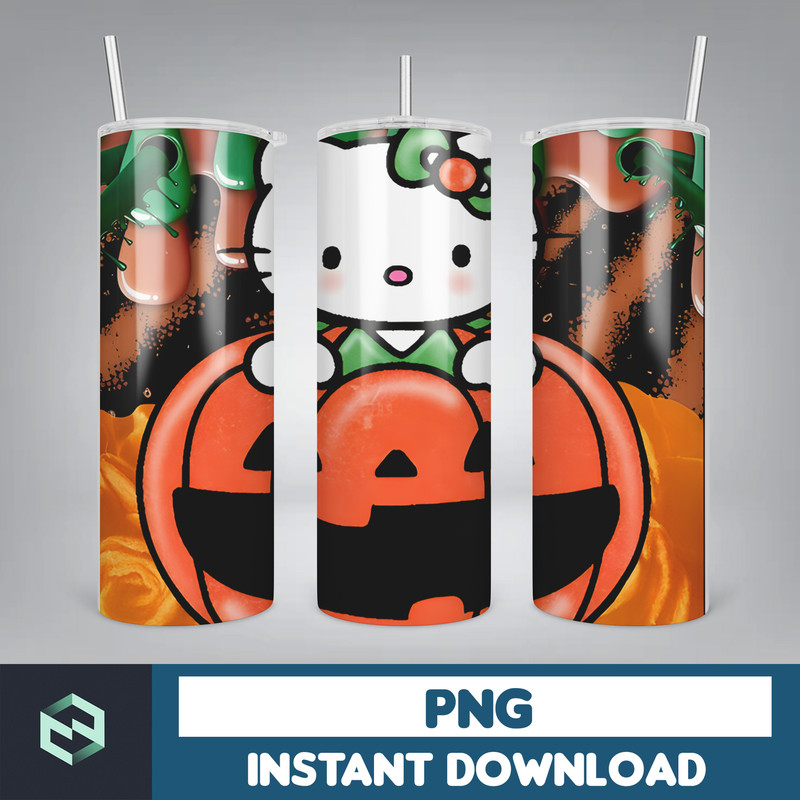 Kitty Coffee Tumbler, Spring Flower Pink Cat PNG, 20oz Straight Skinny Wrap, Cartoon Tumbler, Tumbler Wrap, Full Tumbler Wrap (7).jpg