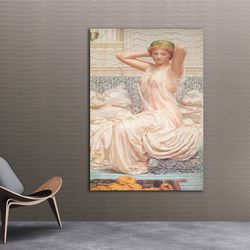 albert joseph moore, silver, canvas wall art, classic prints, vintage prints, reproduction canvas wall art