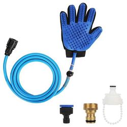 3 in 1 Glove Set for Pets Brush Shower Spray Hair remover Glove, Dog & Cat Grooming and Bathing Glove Set(US customers)