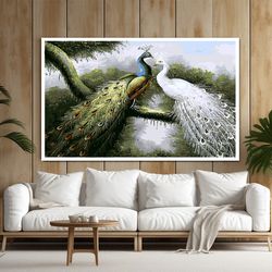 phoenix canvas, simurg art, bird house art, bird poster, bird wall art, phoenix painting, phoenix print