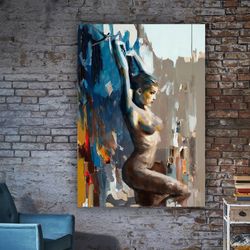 sexy woman body, erotic wall art, erotic poster, sexy woman canvas, naked woman body, naked poster, mature canvas, nude