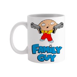 family guy stewie tv show inspired - novelty cute funny anniversary birthday present, 11 - 15 oz white coffee tea mug cu