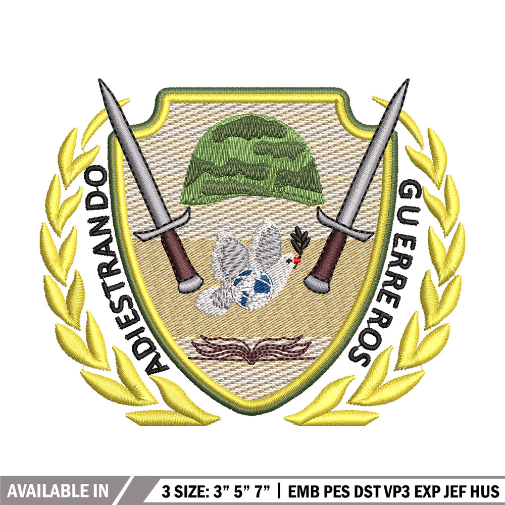 Adiestrando guerreros logo embroidery design, logo embroidery, logo design, Embroidery shirt, Instant download.jpg