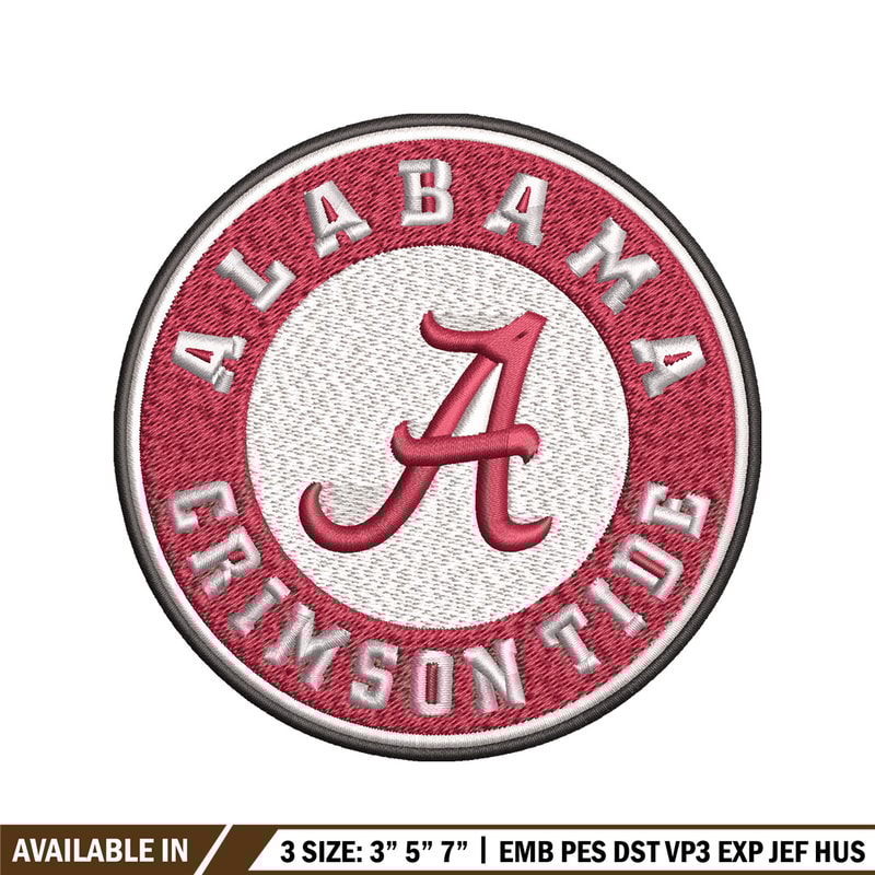 Alabama Crimson Tide embroidery design, Alabama Crimson Tide embroidery, logo Sport, Sport embroidery, NCAA embroidery.jpg