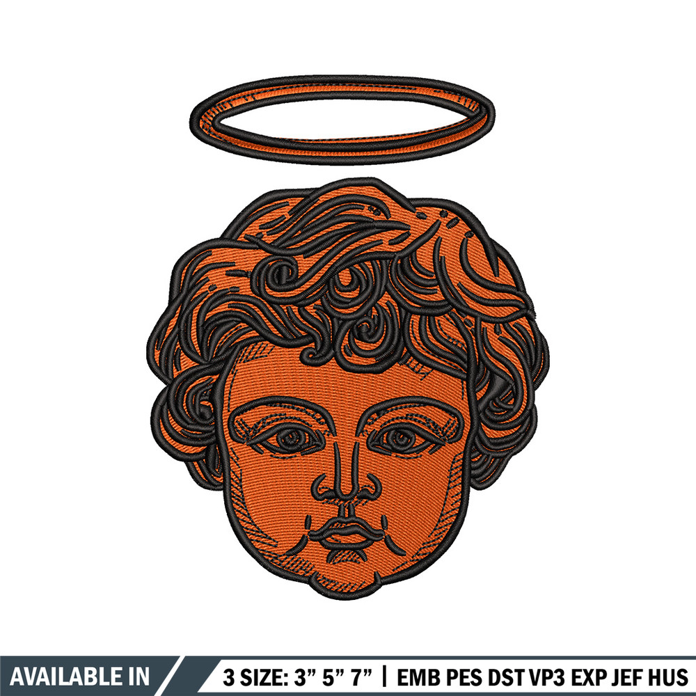 Angel baby embroidery design, Angel embroidery, Embroidery file, Embroidery shirt, Emb design, Digital download.jpg