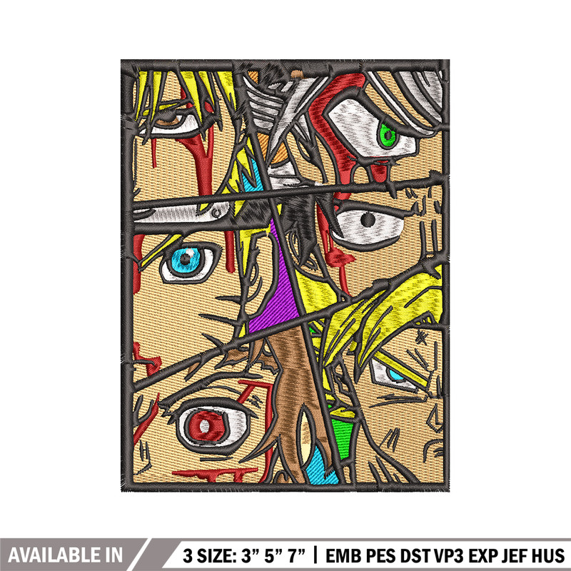 Anime popular embroidery design, Anime embroidery, embroidery file, anime design, anime shirt, Digital download.jpg