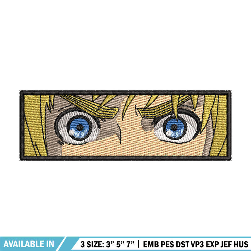 Armin eyes embroidery design, Aot embroidery, Anime design, Embroidery shirt, Embroidery file, Digital download.jpg