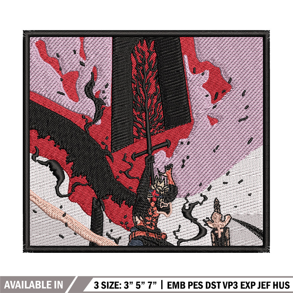 Asta sword embroidery design, Black clover embroidery, Anime design, Embroidery shirt, Embroidery file, Digital download.jpg