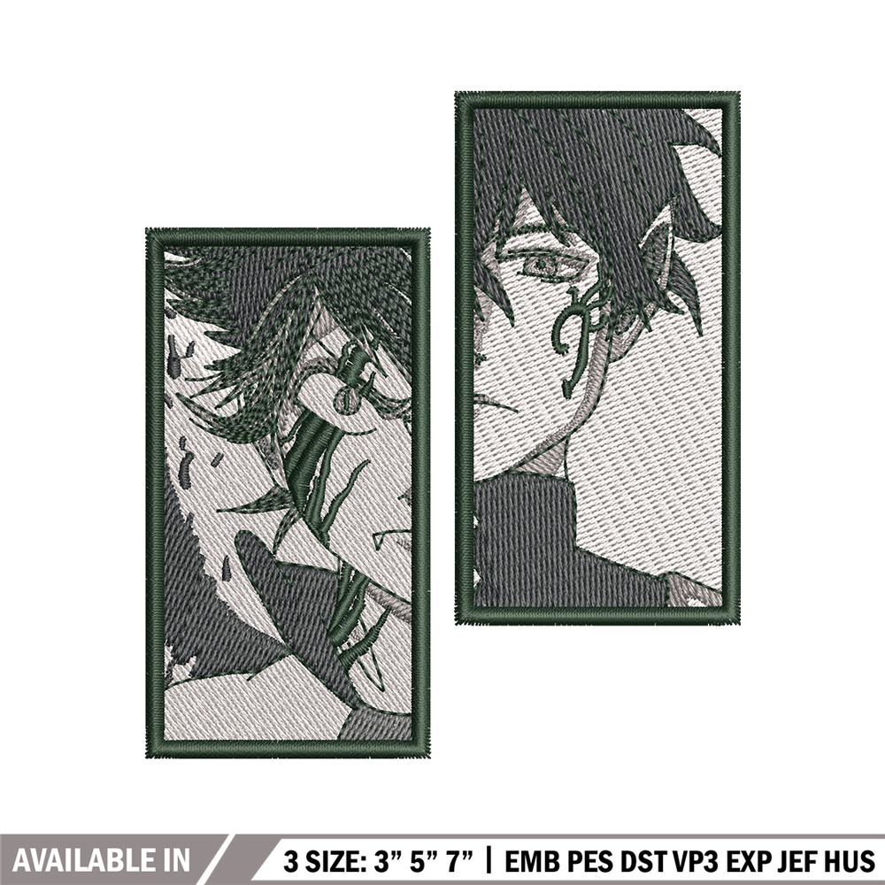 Asta yuno embroidery design, Black clover embroidery, Anime design, Embroidery shirt, Embroidery file, Digital download.jpg