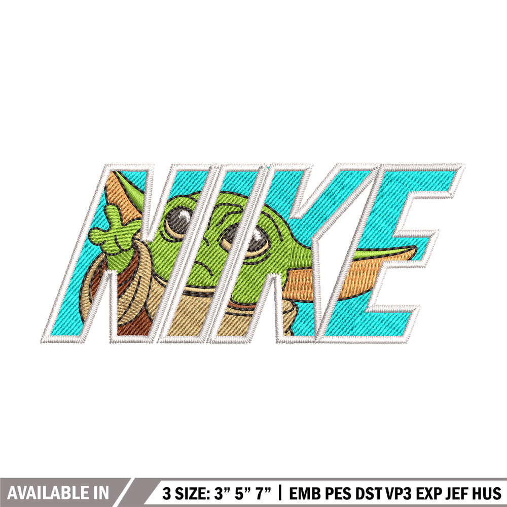 baby yota Nike embroidery design, baby yota embroidery, Nike design, logo design, logo shirt, Digital download.jpg