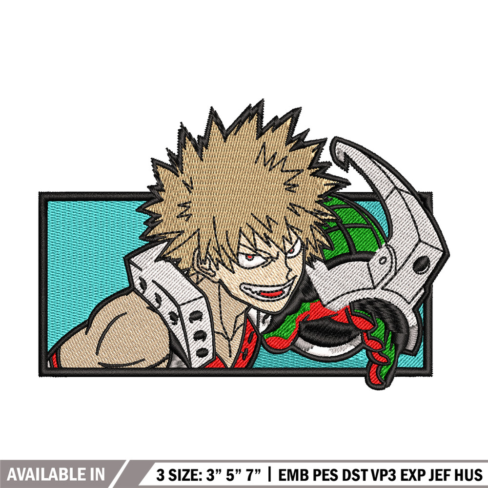 Bakugou embroidery design, My Hero Academia embroidery, Logo design, anime design, anime shirt, Digital download.jpg