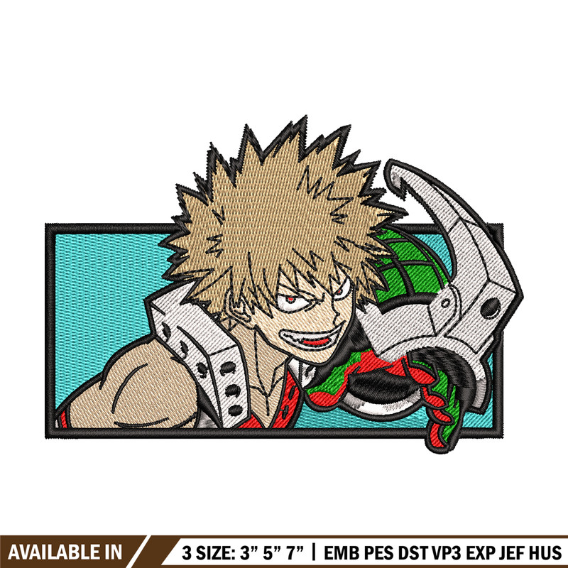 Bakugou embroidery design, My Hero Academia embroidery, Logo design, anime design, anime shirt, Digital download.jpg