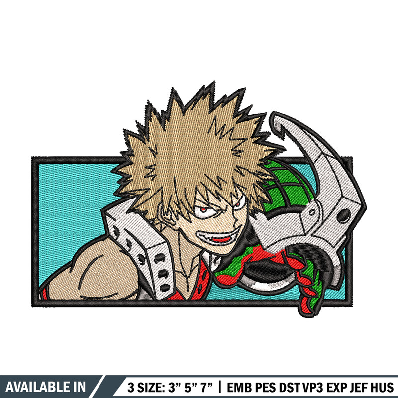 Bakugou embroidery design, My Hero Academia embroidery, Logo design, anime design, anime shirt, Digital download.jpg