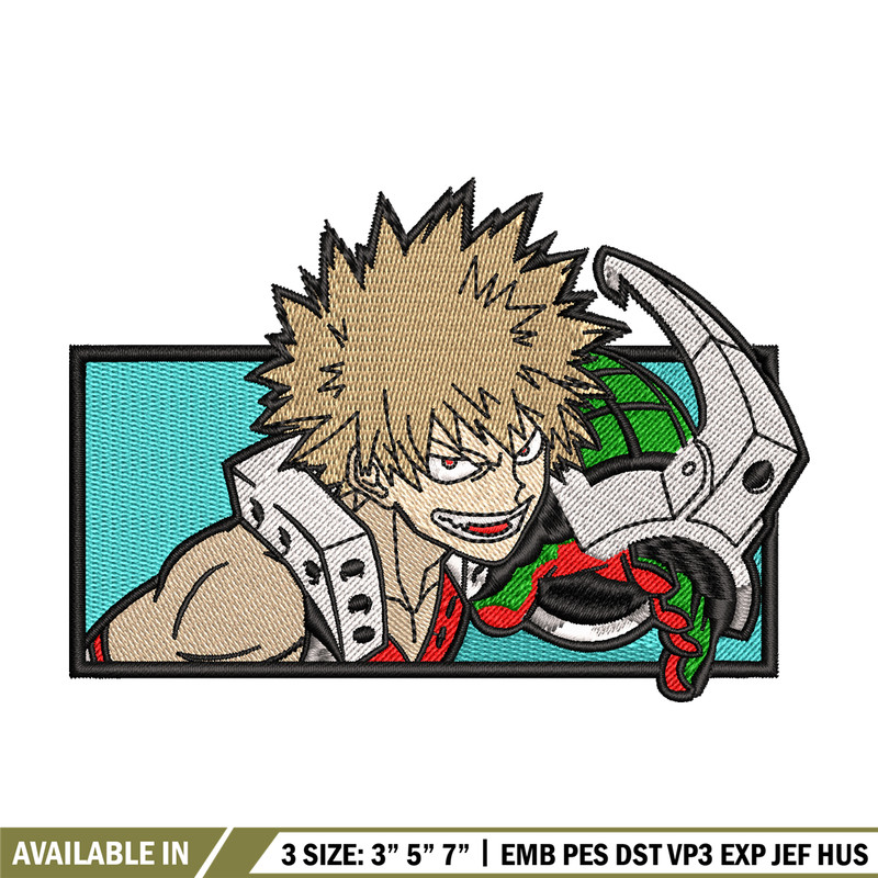 Bakugou embroidery design, My Hero Academia embroidery, Logo design, anime design, anime shirt, Digital download.jpg