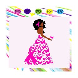 breast cancer black girl shirt, breast cancer, cancer svg, cancer ribbon,black girl svg, black girl shirt, black woman s