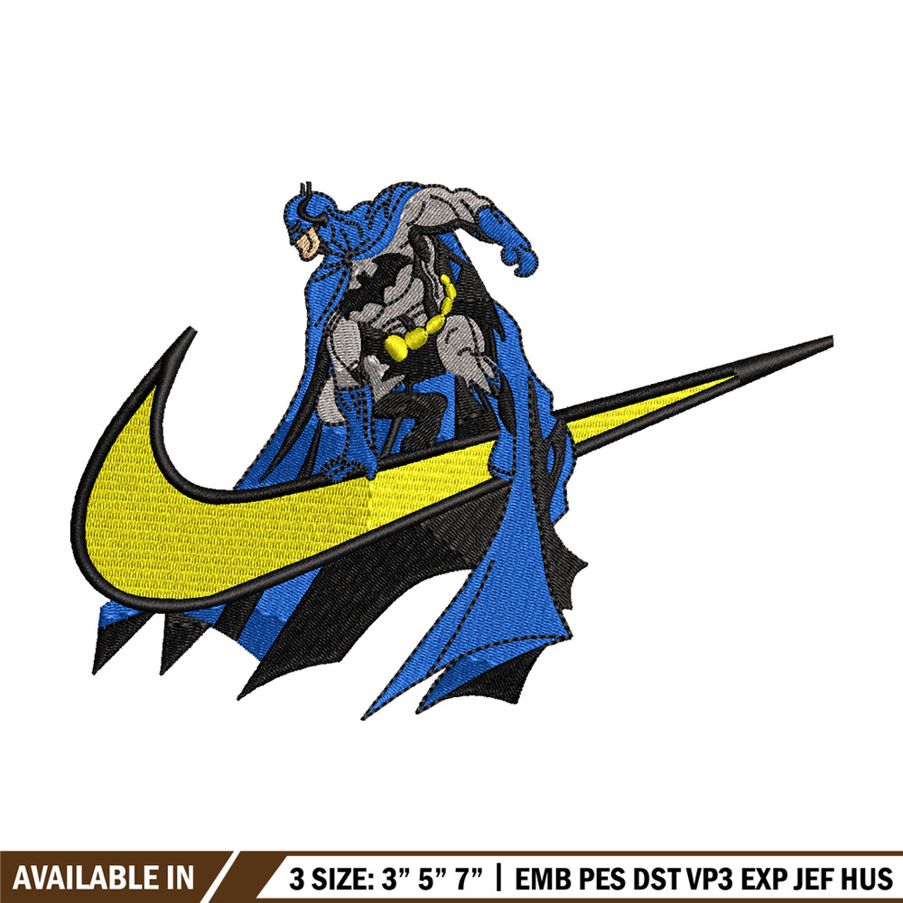 Batman Nike Logo embroidery design, Batman embroidery, Nike design, Logo shirt, movie shirt, digital download.jpg