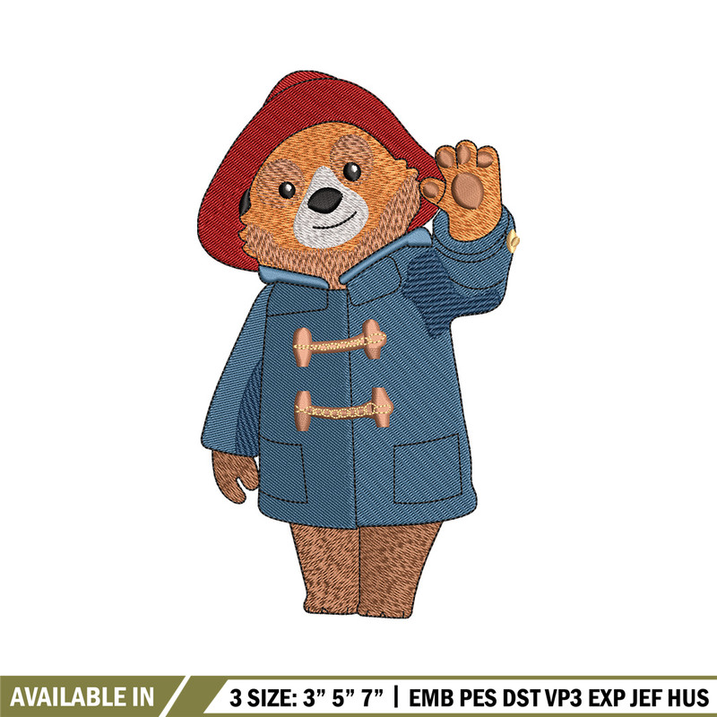 Bear hello embroidery design, Bear embroidery, Embroidery file, Embroidery shirt, Emb design, Digital download.jpg