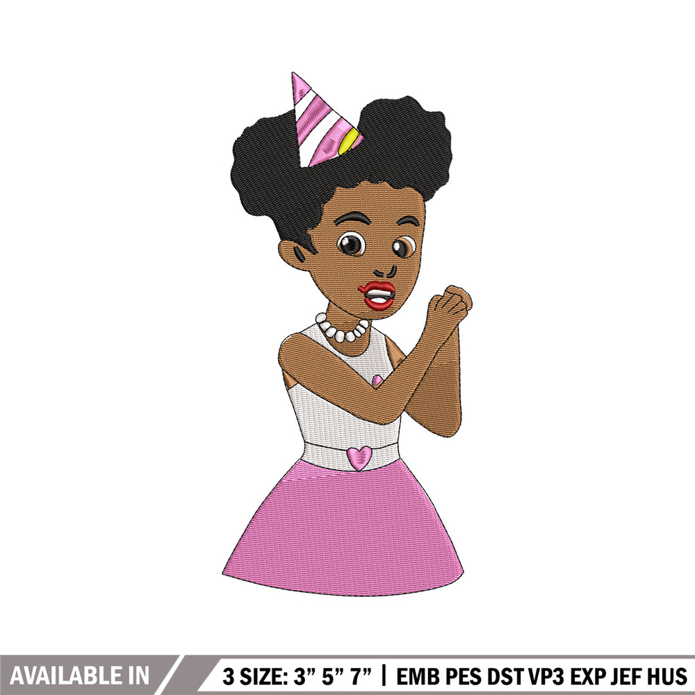 Black girl embroidery design, Gracies Coner embroidery,Embroidery file,Embroidery shirt, Emb design, Digital download.jpg