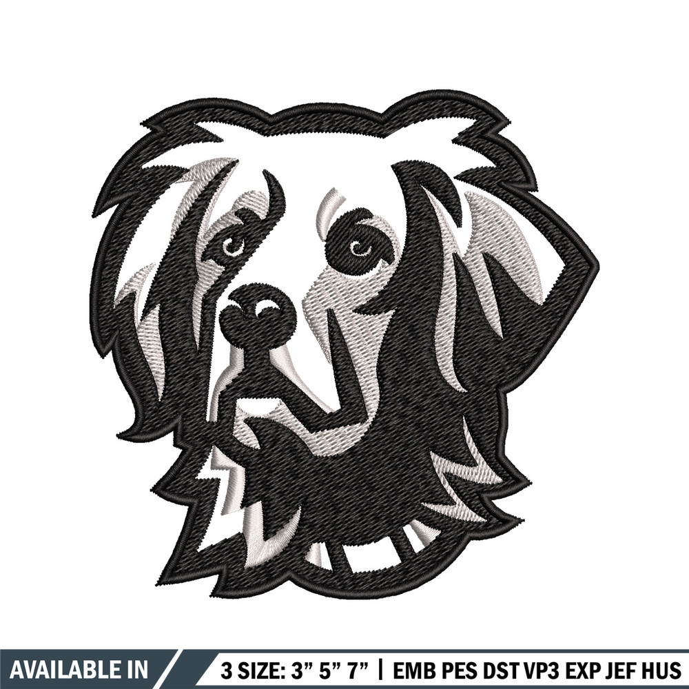 Black dog embroidery design, Black dog embroidery, animal design, embroidery file, logo shirt, Digital download..jpg