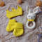 Gift box for baby set yellow rodents bunny, crown, booties.jpg