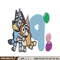 Bluey Bingo 9th Birthday Embroidery, Bluey Cartoon Embroidery, Disney Embroidery, Embroidery File, digital download.jpg