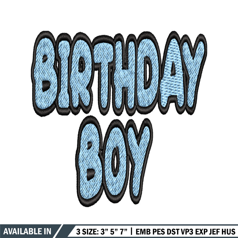 Bluey Birthday Boy Embroidery, Bluey Cartoon Embroidery, Disney Embroidery, Embroidery File, digital download..jpg
