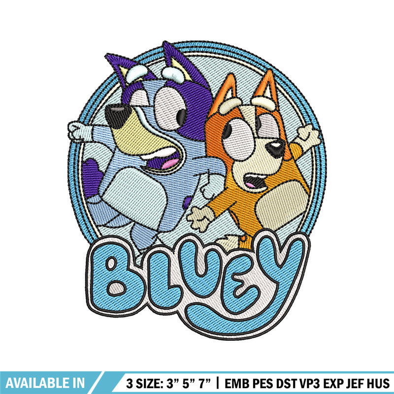Bluey circle embroidery design, Bluey embroidery, Embroidery file, Embroidery shirt, Emb design, Digital download.jpg