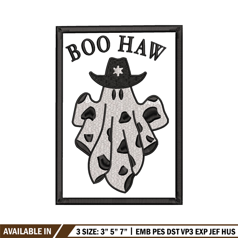 Boo haw embroidery design, Boo halloween embroidery, Embroidery file, Embroidery shirt, Emb design, Digital download.jpg