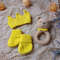 Gift box for baby set yellow rodents bear, crown, booties.jpg