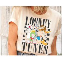 Looney Tunes 90's Style Group Shot T-Shirt , Classic T-Shirt, Bugs, , Disneyland Matching Outfits, Disneyland Family Par