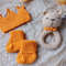 Gift box for baby set orange  rodents bear, crown, booties.jpg