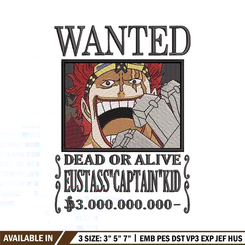 Bounty kid embroidery design, One piece embroidery, Anime design, Embroidery shirt, Embroidery file,Digital download.jpg