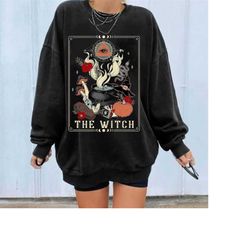 The Witch Tarot Card Shirt, Witch Halloween Shirt, Magical Wiccan  Pagan Clothes