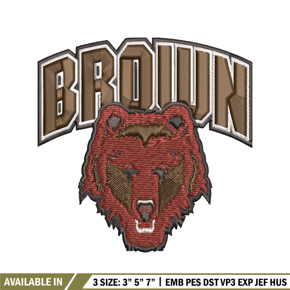 Brown Bears embroidery design, Brown Bears embroidery, logo Sport, Sport embroidery, NCAA embroidery..jpg