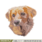Brown dog embroidery design, brown dog embroidery, animal design, embroidery file, logo shirt, Digital download..jpg