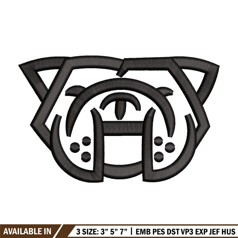 Bull dog embroidery design, Bull embroidery, Embroidery file, Embroidery shirt, Emb design, Digital download.jpg