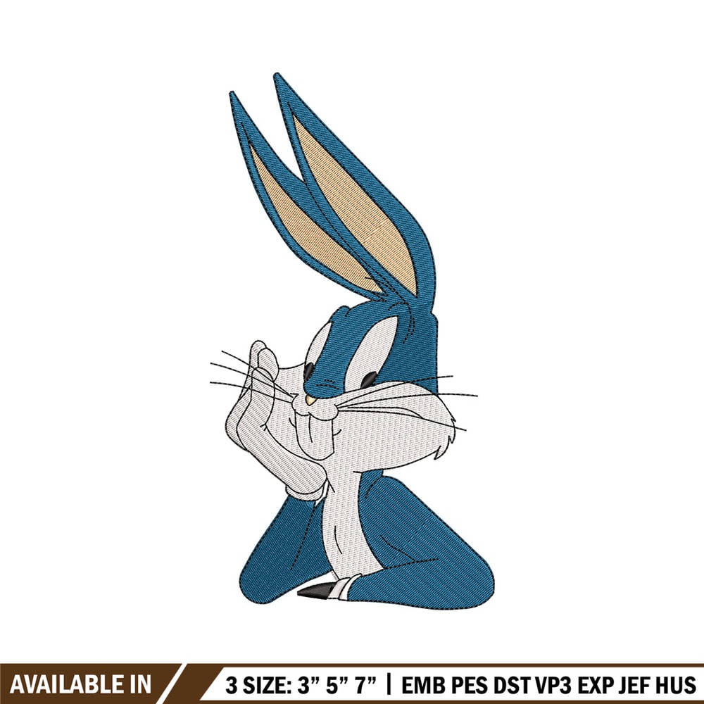 Bunny cartoon embroidery design, Cartoon embroidery, Embroidery file, Embroidery shirt, Emb design, Digital download.jpg