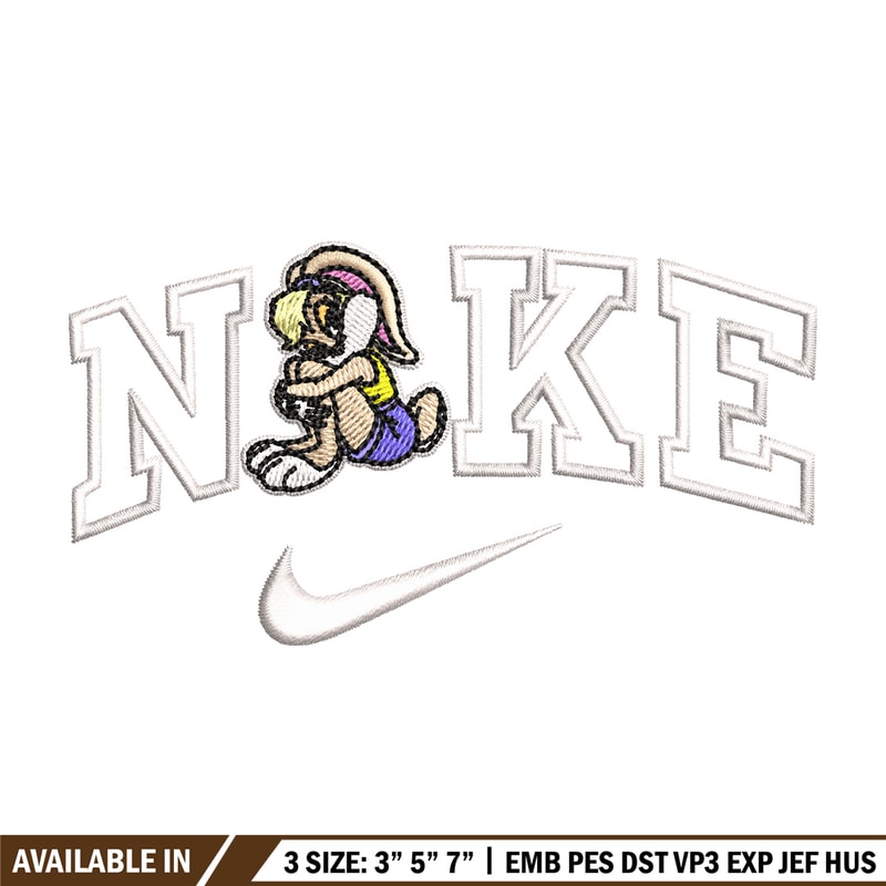 Bunny lady nike embroidery design, Cartoon embroidery, Embroidery file, Embroidery shirt, Emb design, Digital download.jpg