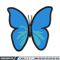 Butterfly blue embroidery design, Butterfly embroidery, Embroidery file, Embroidery shirt, Emb design, Digital download.jpg