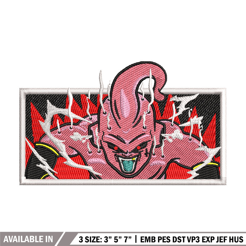 Buu box embroidery design, Dragonball embroidery, Anime design, Embroidery shirt, Embroidery file, Digital download.jpg