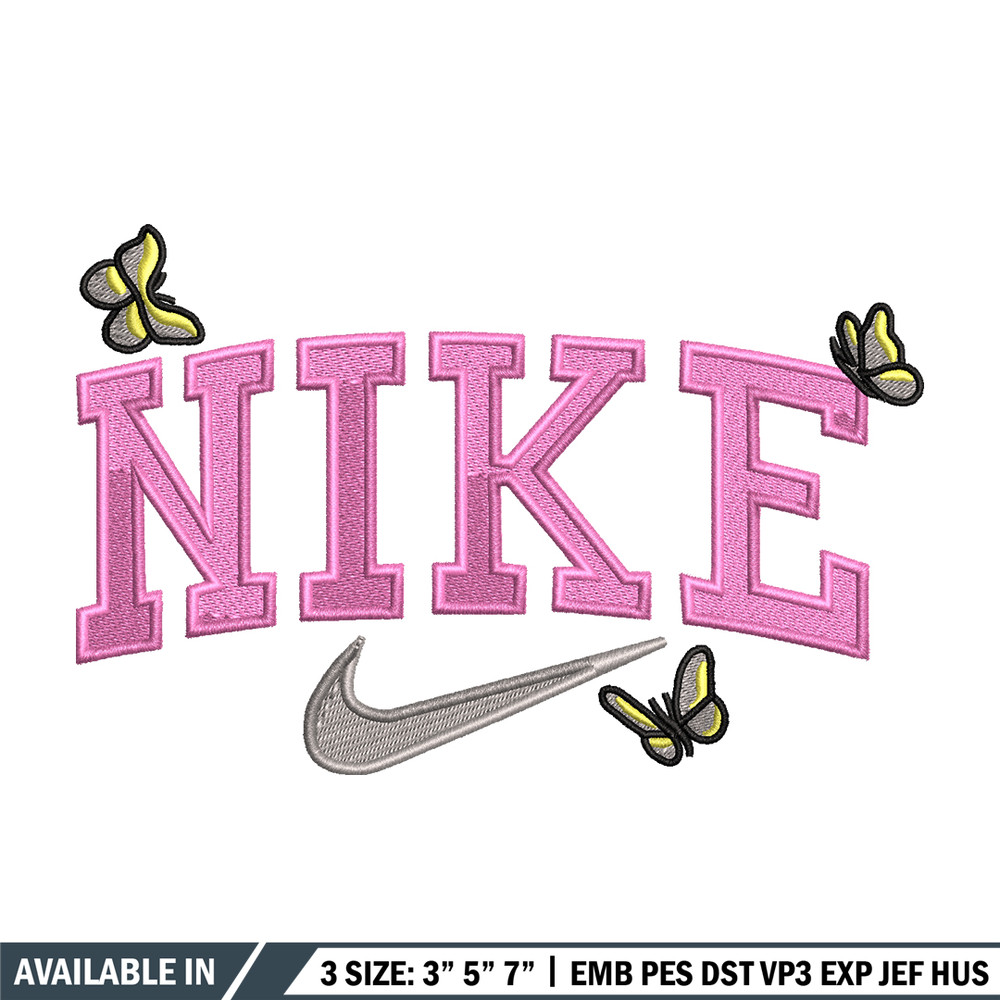 Butterfly Nike embroidery design, Butterfly embroidery, Nike design, logo shirt, Embroidery shirt, Digital download..jpg