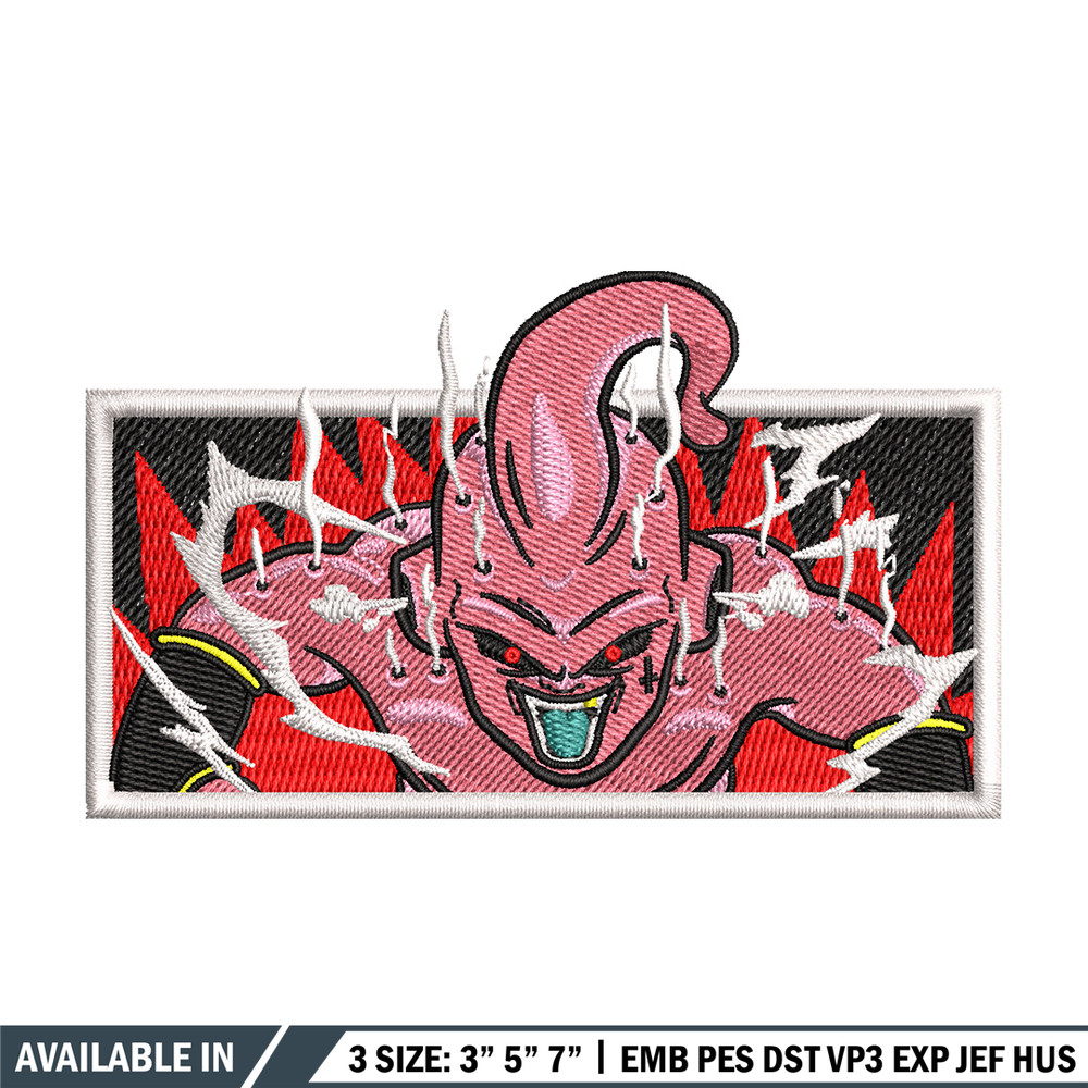 Buu box embroidery design, Dragonball embroidery, Anime design, Embroidery shirt, Embroidery file, Digital download.jpg