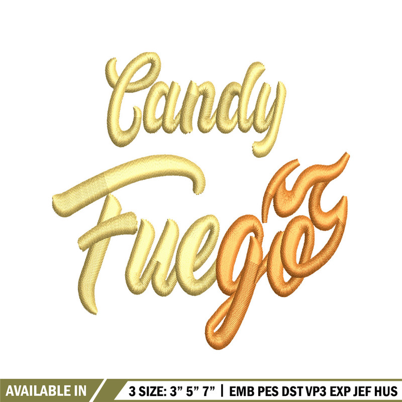 Candy fuego logo embroidery design, logo embroidery, logo design, embroidery file, logo shirt, Digital download..jpg