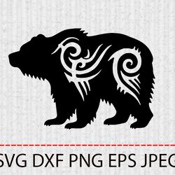 bear svg,png,eps cameo cricut design template stencil vinyl decal tshirt transfer iron on