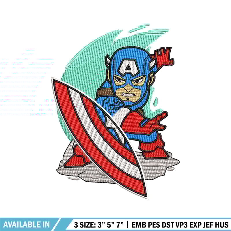 Caption chibi embroidery design, Caption chibi embroidery, logo design, logo shirt, Embroidery shirt, Instant download.jpg