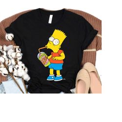 the simpsons bart simpson squishee brain freeze t-shirt, bart simpson shirt, the simpsons family shirt, disneyland famil